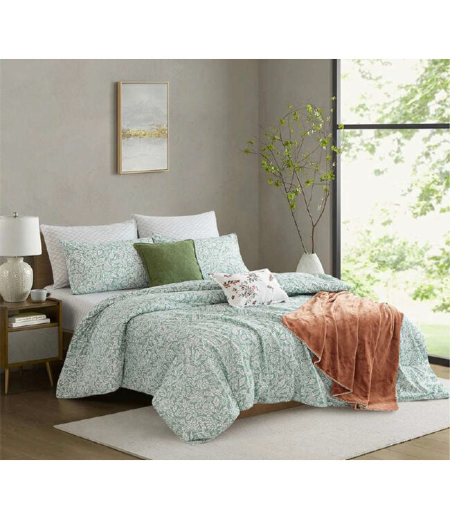 LAUREN TAYLOR SOPHIA 9pc FLORAL COMFORTER SET MULTI