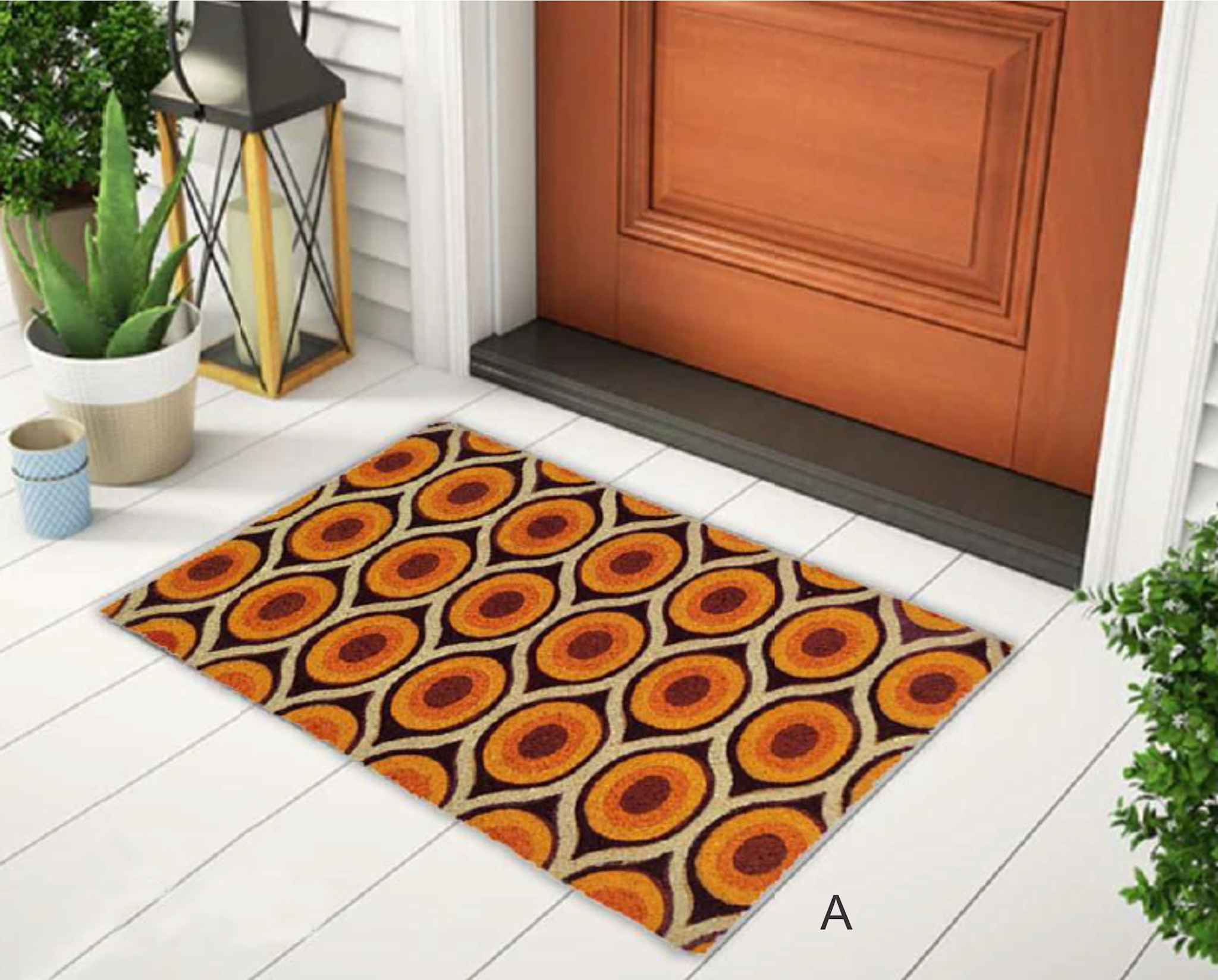 Lauren Taylor Coir Mat Print w/PVC Backing AST 18X30"