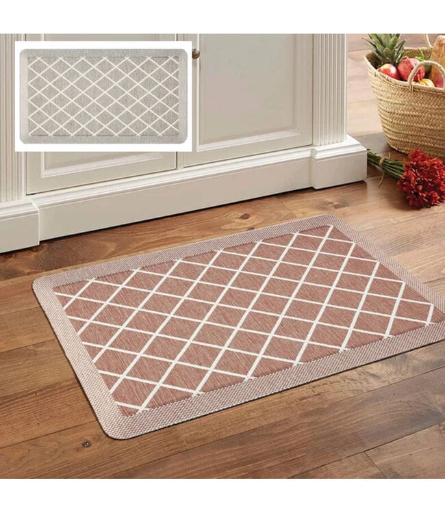 LAUREN TAYLOR DIAMOND ANTI FATIGUE KITCHEN MAT 19.6X39.5"