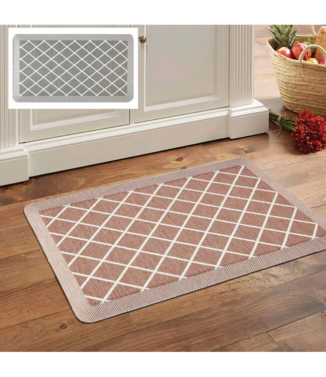 LAUREN TAYLOR DIAMOND ANTI FATIGUE KITCHEN MAT 19.6X39.5"