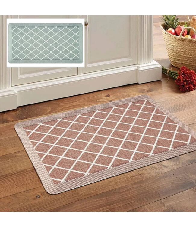 LAUREN TAYLOR DIAMOND ANTI FATIGUE KITCHEN MAT 19.6X39.5"