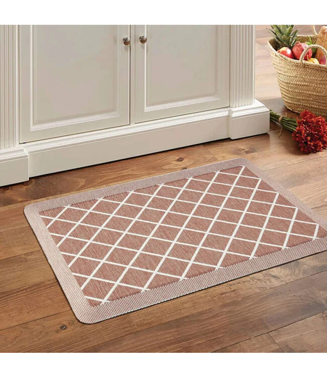 LAUREN TAYLOR DIAMOND ANTI FATIGUE KITCHEN MAT 19.6X39.5"