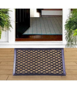 LAUREN TAYLOR RUBBER TRELLIS MAT BLACK 16x24"+.5"