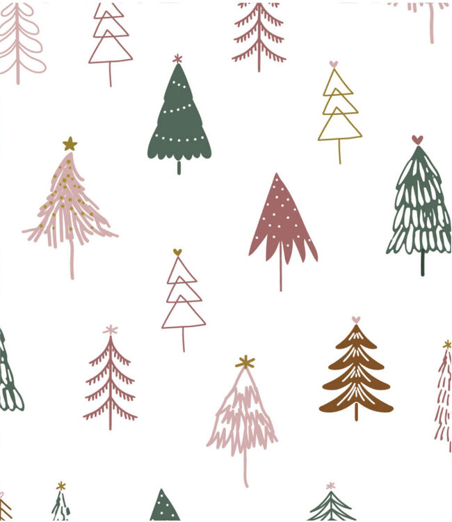 SCANDI TREES SHOWER CURTAIN