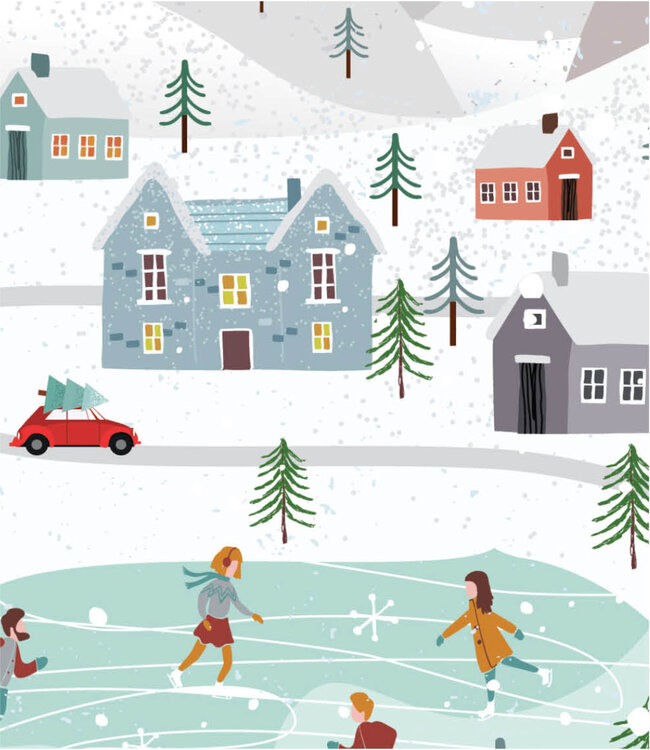 TOWN RINK SHOWER CURTAIN