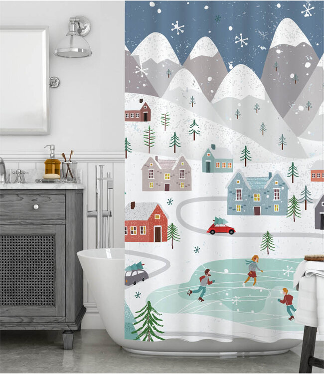 TOWN RINK SHOWER CURTAIN