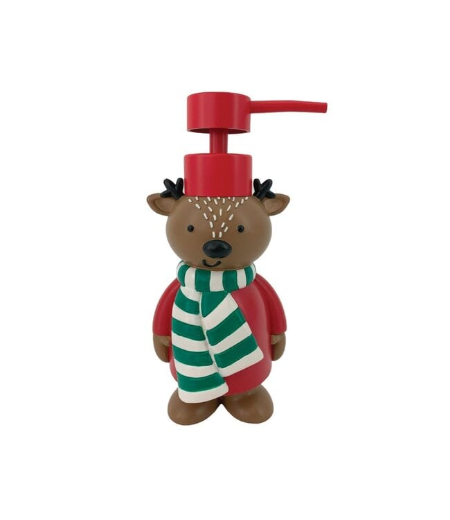 REINDEER RESIN LOTION DISPENSER WHITE