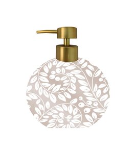 ORNAMENT RESIN LOTION DISPENSER TAUPE