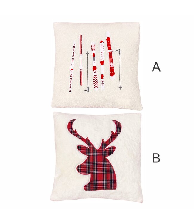 SKI CHALET CUSHION AST 20X20"