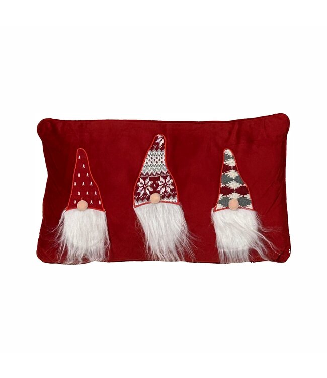 GNOMES AND BLACK TREES CUSHION AST 12X20"