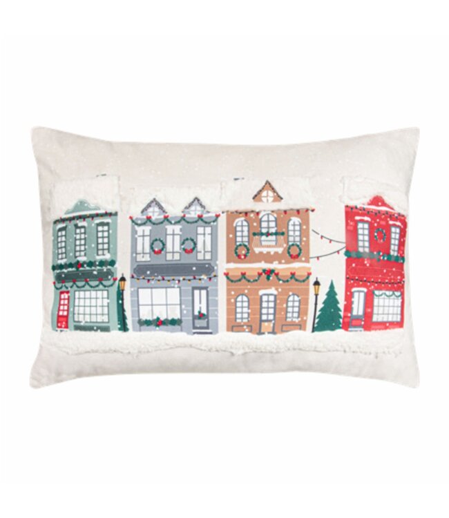 3D DETAIL FUN CUSHION 12X18" NEIGHBOURHOOD