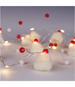HOLIDAY 20pc LED WINTER HAT STRING LIGHTS