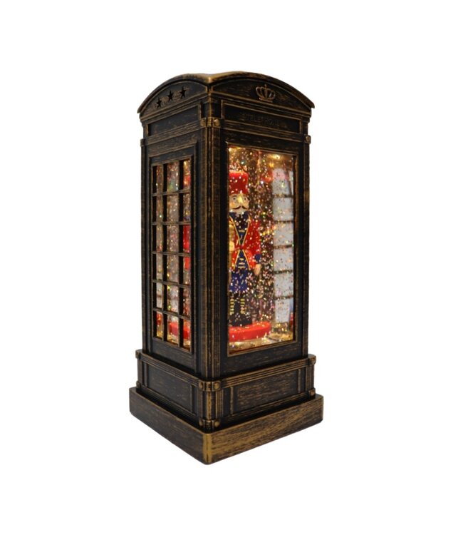 LAUREN TAYLOR NUTCRACKER PHONE BOOTH LANTERN w/VINTAGE COLOUR