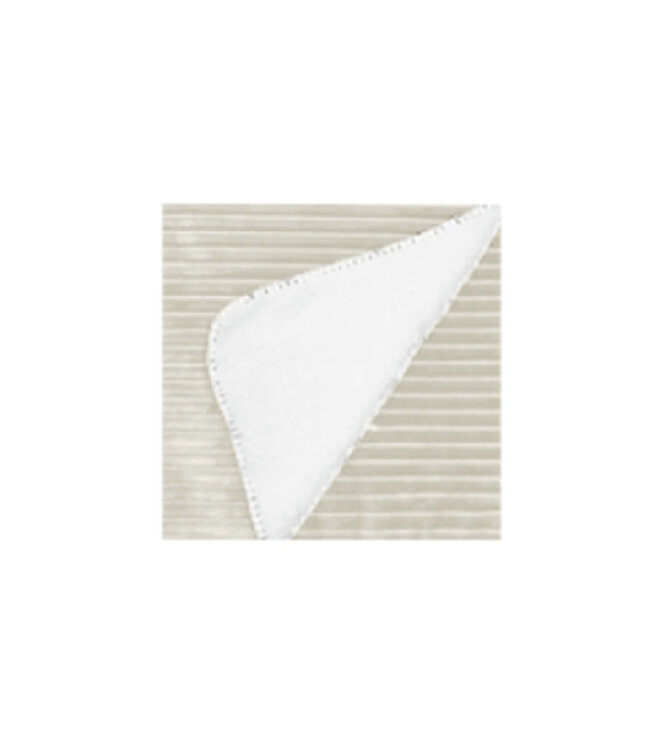 LAUREN TAYLOR PORTIA RIBBED PLUSH MICRO MINK REVERSE TO SHERPA THROW 50X60" (MP6)