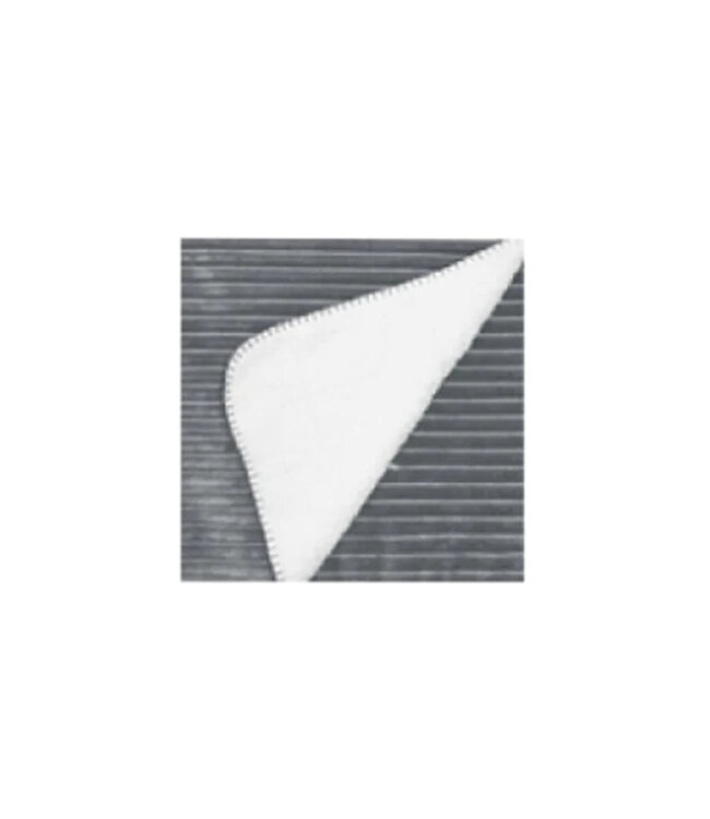 LAUREN TAYLOR PORTIA RIBBED PLUSH MICRO MINK REVERSE TO SHERPA THROW 50X60" (MP6)