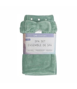 3Pc ADULT SPA GIFT SET GREEN
