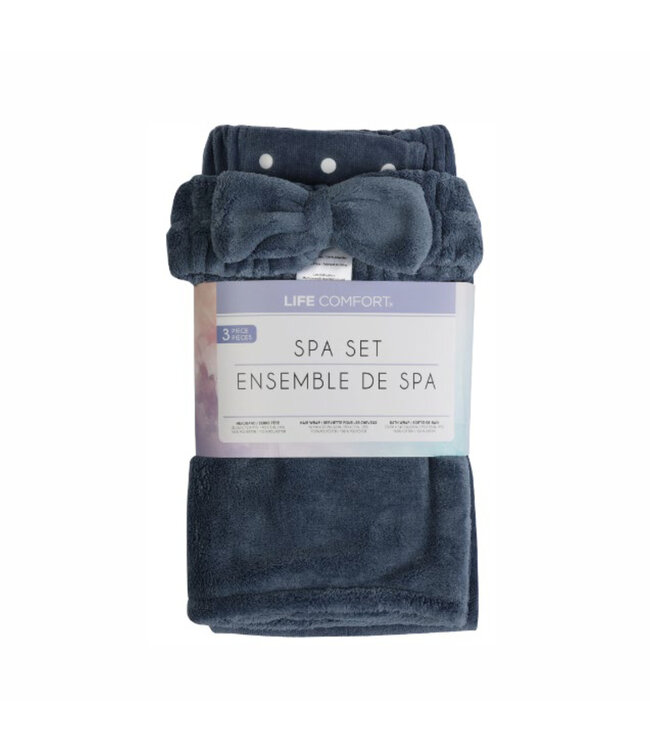 3Pc ADULT SPA GIFT SET BLUE