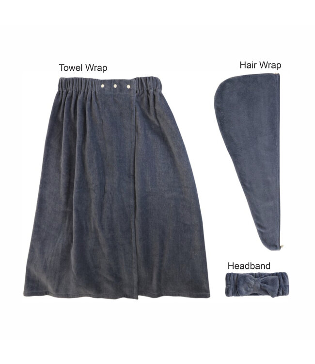 3Pc ADULT SPA GIFT SET BLUE