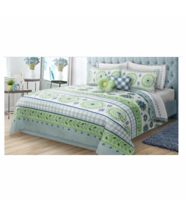 HAYLEY JUVENILE PRINTED QUILT SET MULTI