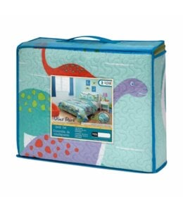 DINO PARK 3PC JUVENILE PRINTED QUILT SET MULTI DOUBLE/QUEEN