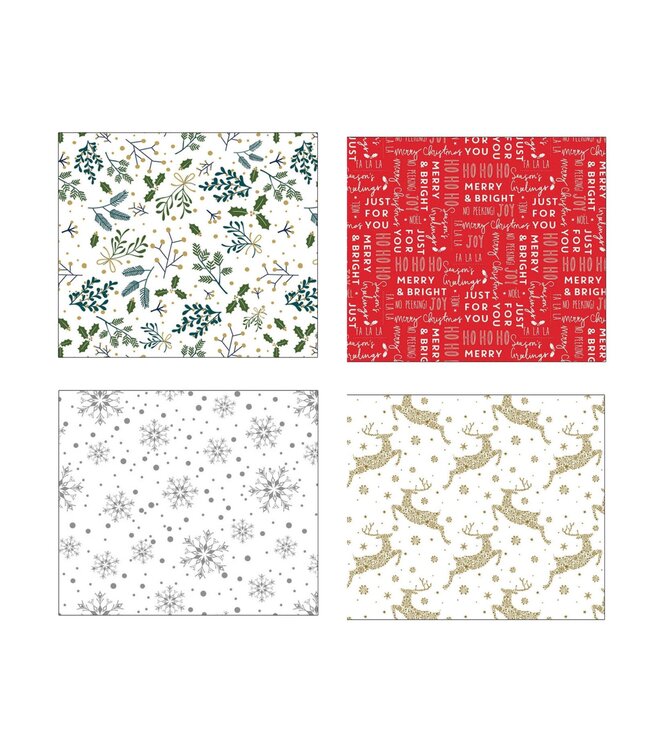 PRINTED CHRISTMAS FLANNEL BACKED PEVA TABLECLOTH AST