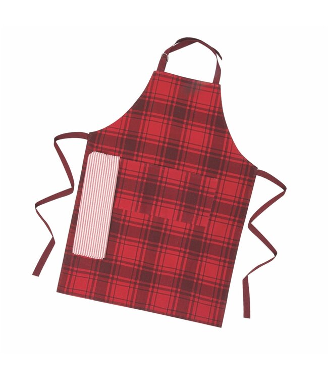 CHRISTMAS APRON + KITCHEN TOWEL SET