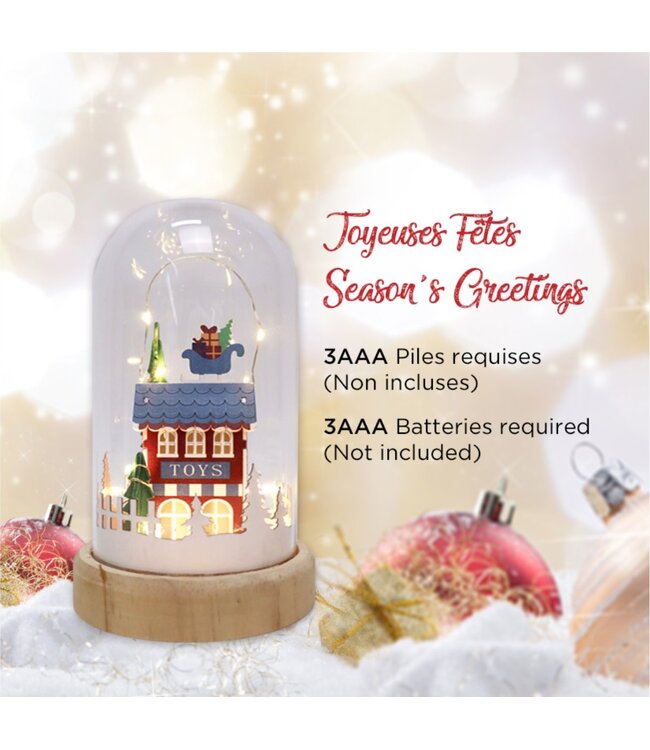 LAUREN TAYLOR CHRISTMAS TOY STORE SNOW GLOBE AST