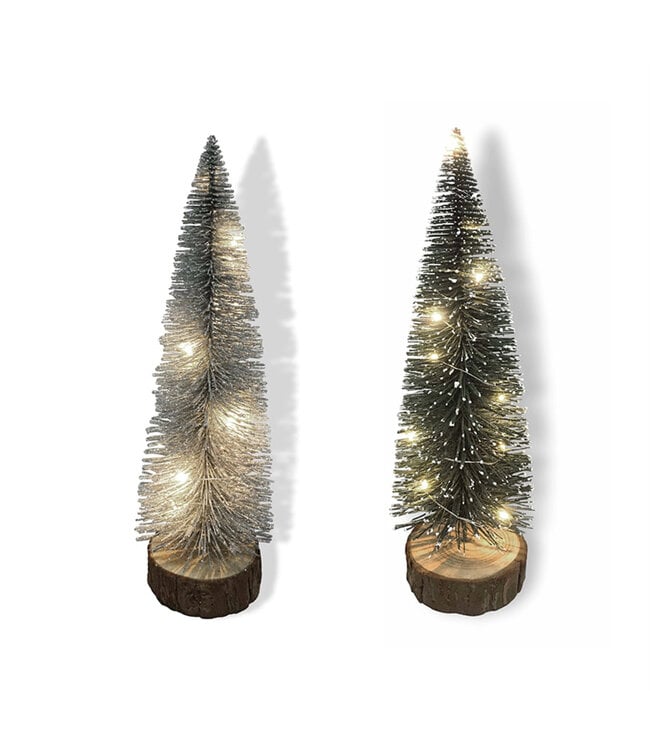 LAUREN TAYLOR CHRISTMAS LED TINSEL TREE 12" (MP12)