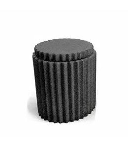 ZUNTO RESIN COTTON JAR BLACK