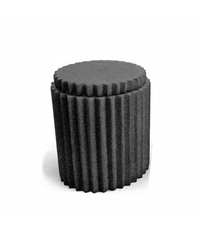 ZUNTO RESIN COTTON JAR BLACK