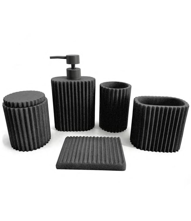 ZUNTO RESIN SOAP DISH BLACK