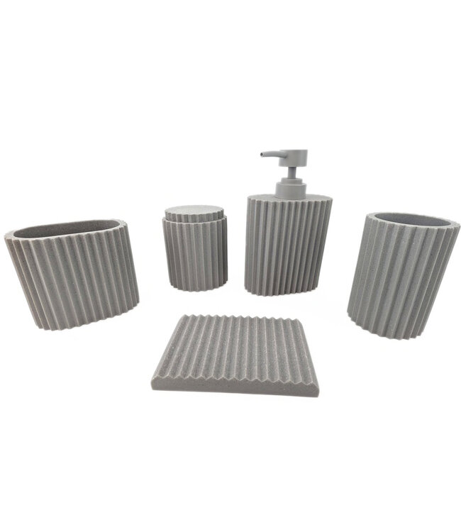 ZUNTO RESIN COTTON JAR GREY