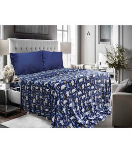WINTER WONDERLAND MICRO FLEECE SHEET SET AST PRINTS