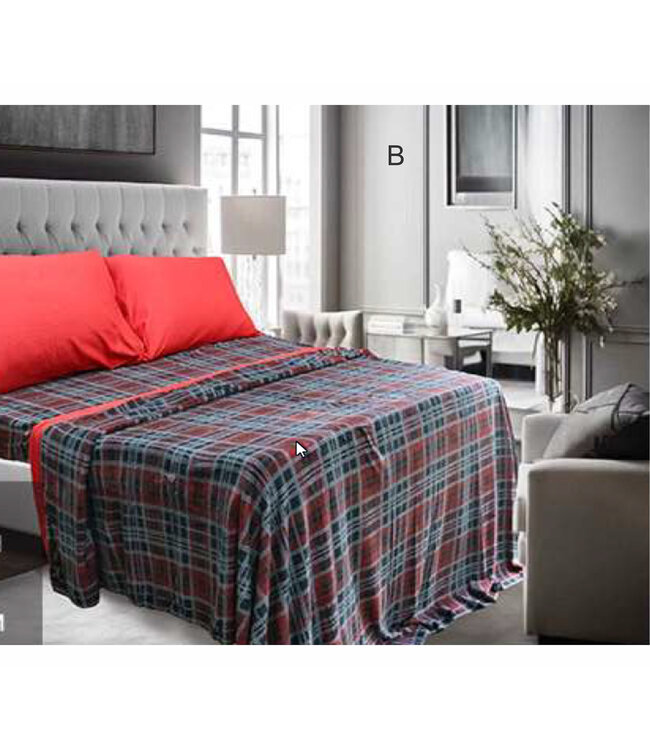 WINTER WONDERLAND MICRO FLEECE SHEET SET AST PRINTS