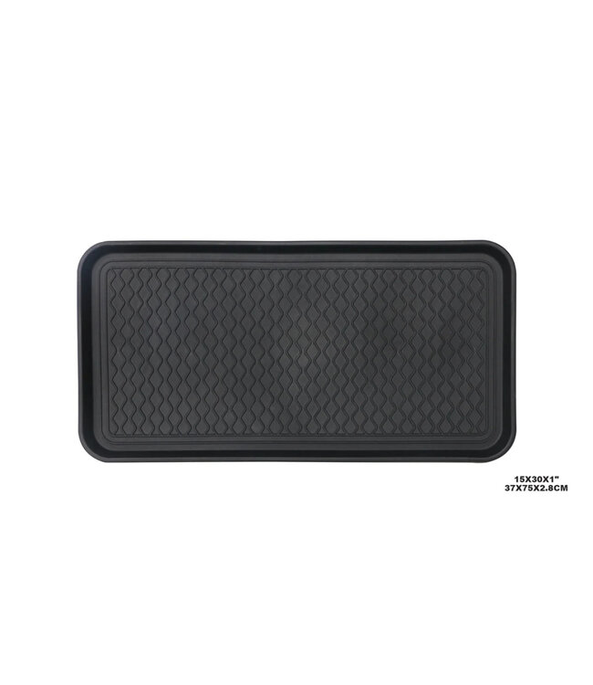 ATELIER DU NORD BOOT TRAY BLACK 15x30x1"