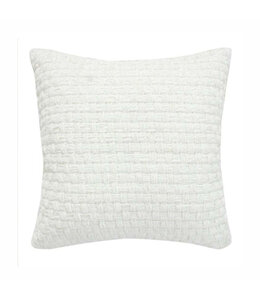 NALA WAFFLE CHENILLE CUSHION WHITE 20X20"