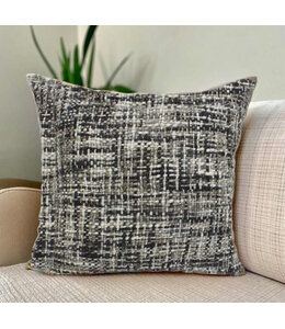 DURAN OMBRE CHENILLE CUSHION GREY/BLUE 20X20"