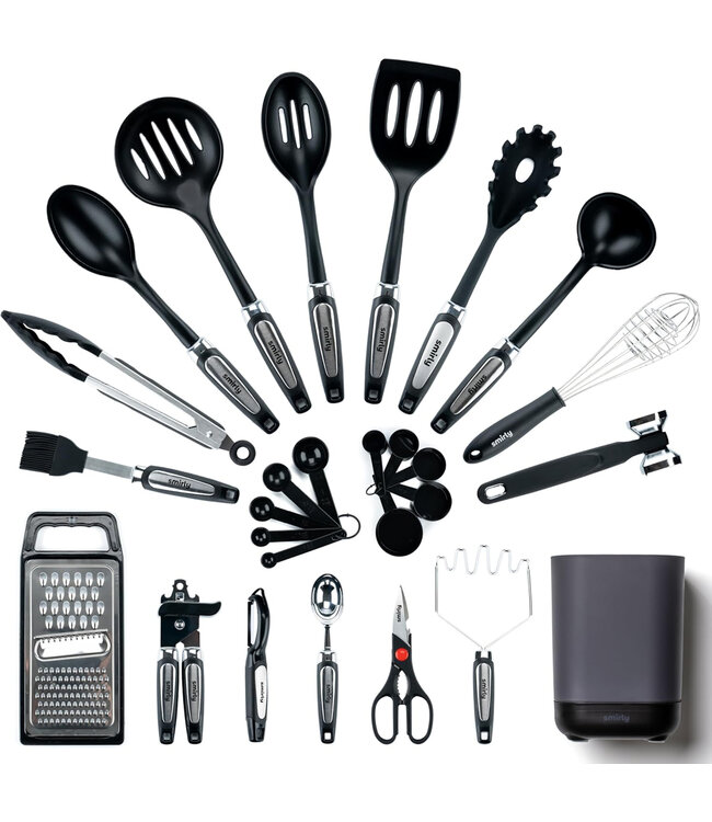 SMIRLY 37 KITCHEN UTENSIL COOKING SET