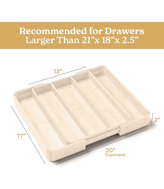 SMIRLY 5 PIECE KITCHEN DRAWER ORGANIZER