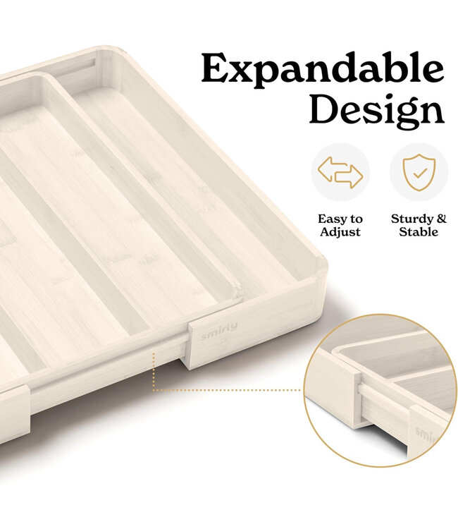 SMIRLY 5 PIECE KITCHEN DRAWER ORGANIZER