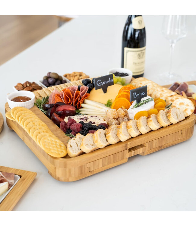 SMIRLY PREMIUM BAMBOO EPIC FESTIF CHEESEBOARD/SERVING PLATTER V3
