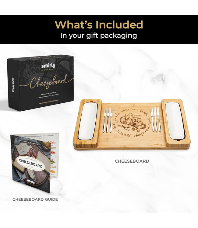 SMIRLY 2 PC EPIC AMUSE CHEESE BOARD V3