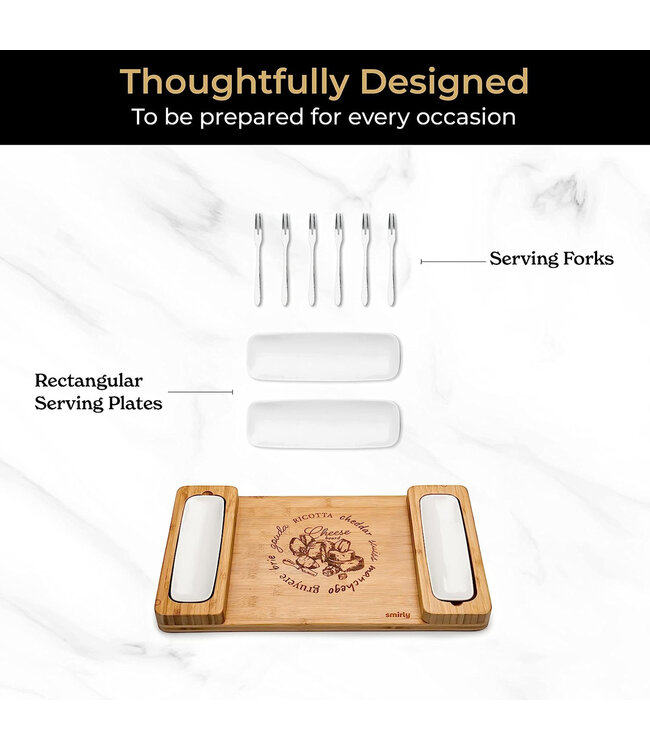 SMIRLY 2 PC EPIC AMUSE CHEESE BOARD V3