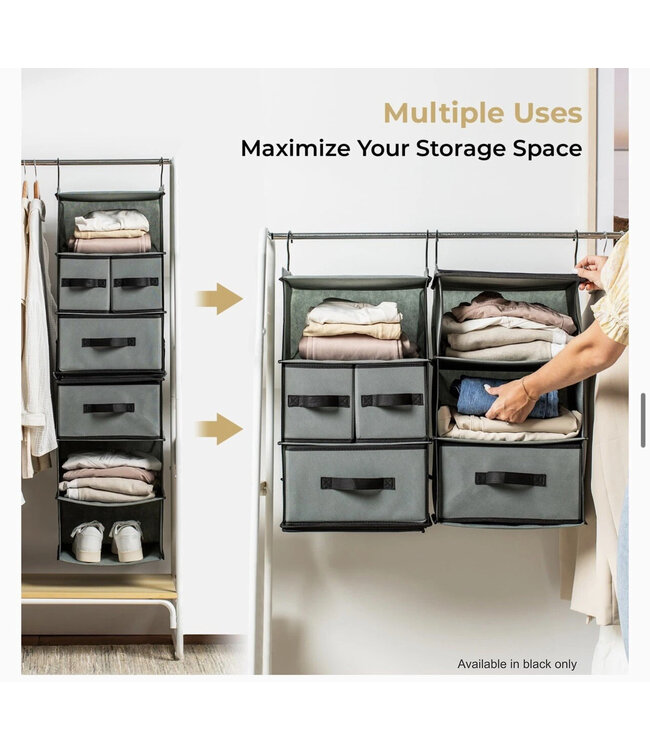 SMIRLY HANGING SHELF STORAGE CLOSET ORGANIZER