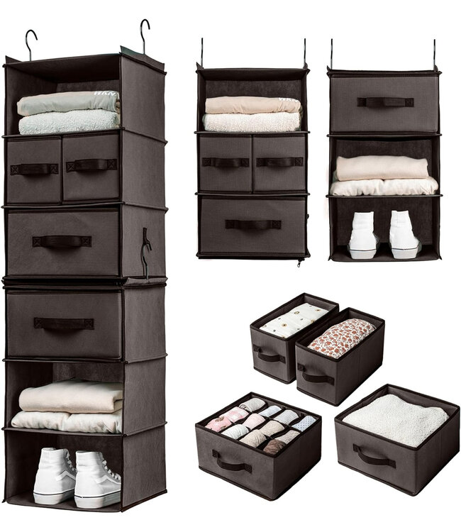 SMIRLY HANGING SHELF STORAGE CLOSET ORGANIZER