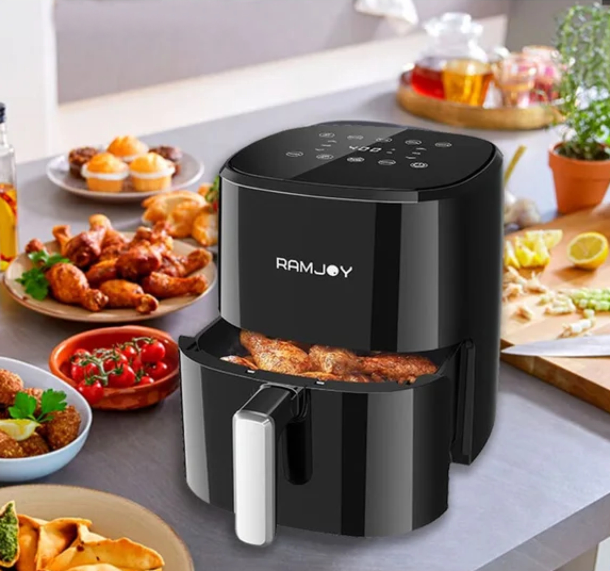 Air Fryer 3.8L 1250W Digital Control Black