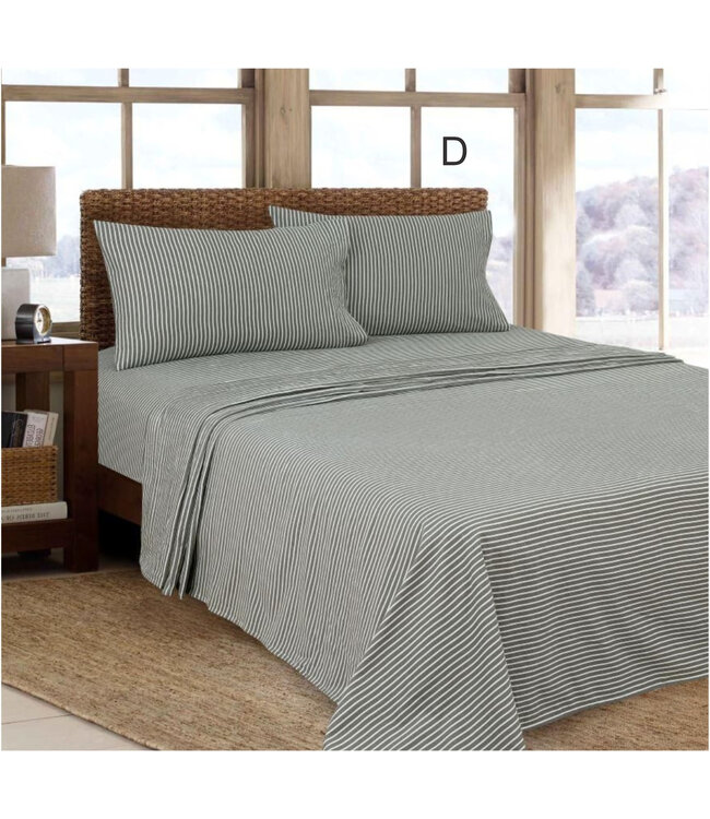 ANDERS FLANNEL SHEET SETS AST