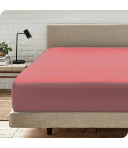 LAUREN TAYLOR 350 THREAD COUNT SOLID COLOR COTTON 18" DEEP POCKET FITTED SHEET