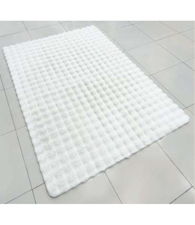 EMBOSSED RABBIT FUR RUG 3X5'