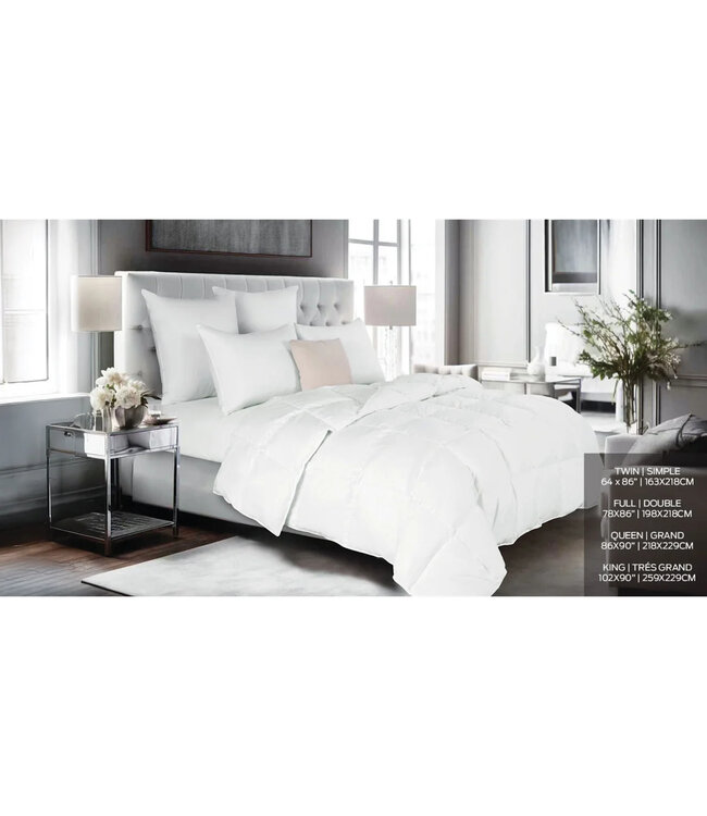 LAUREN TAYLOR FEELS LIKE DOWN FEATHER DUVET WHITE